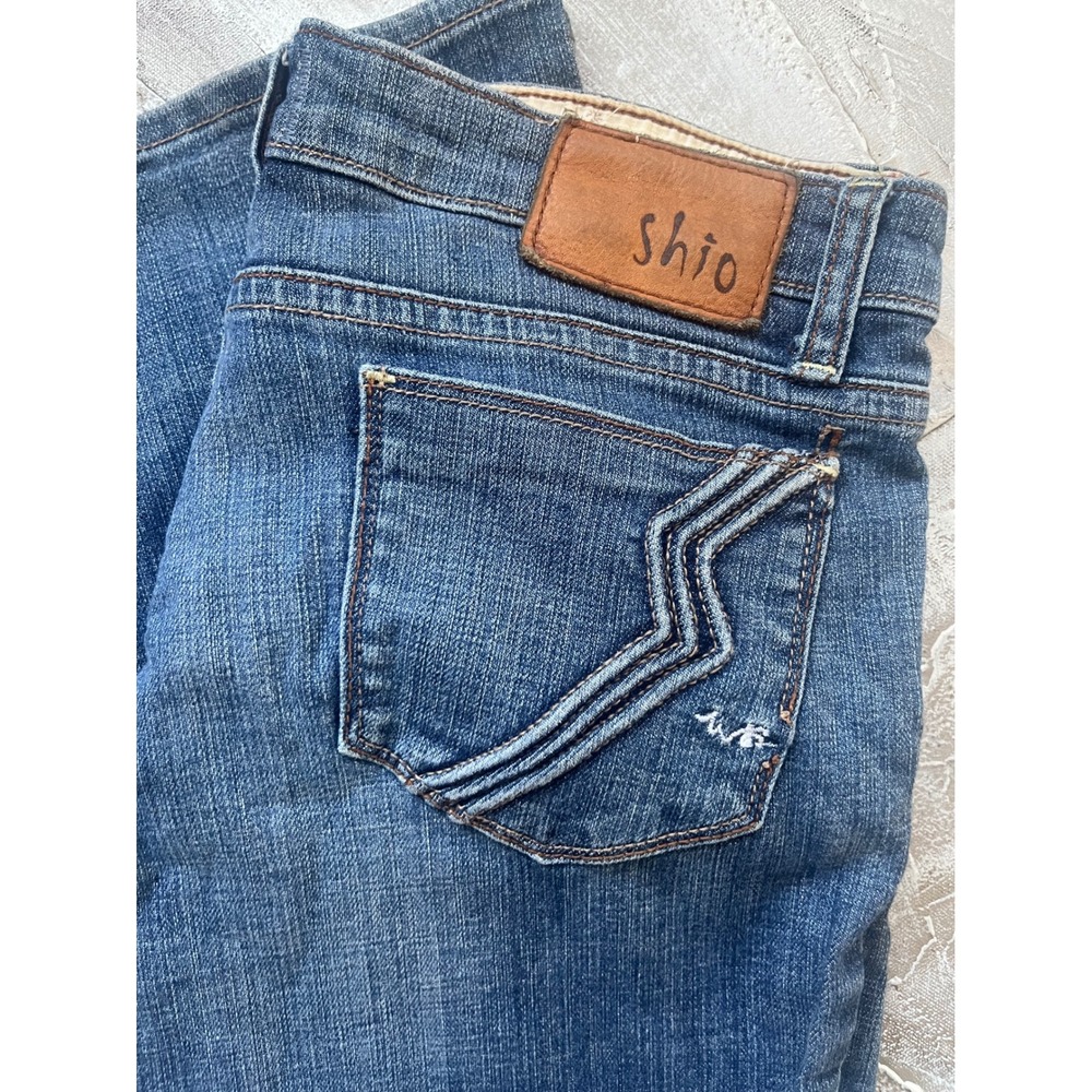 Shio Stretch Denim Jeans Bootcut Flare Pants With Western Style Pockets Size 28
